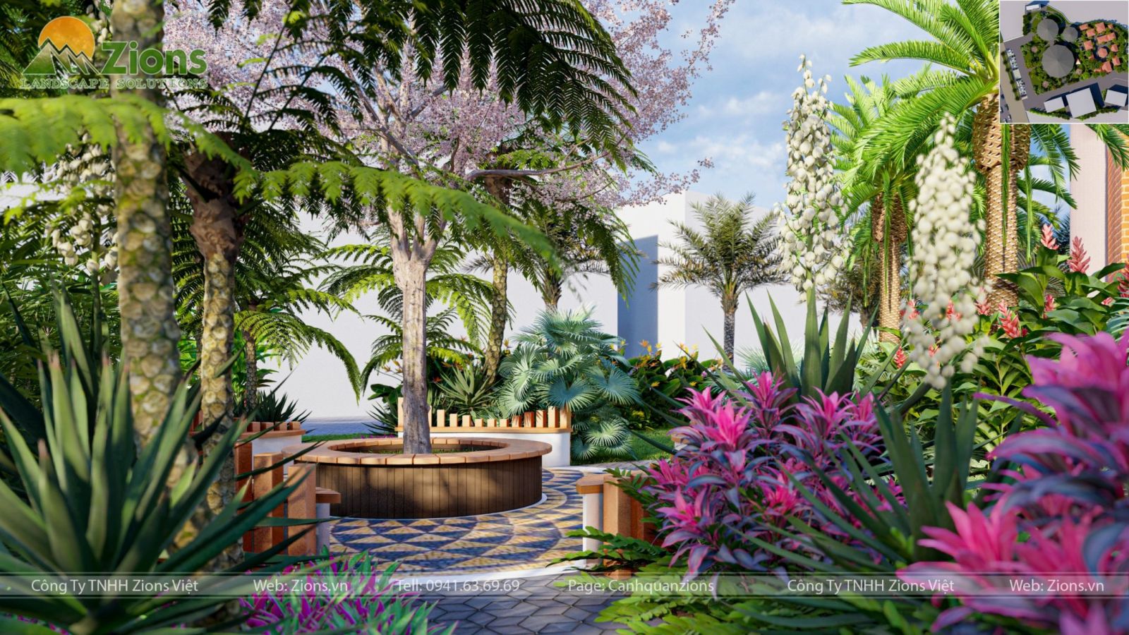 Thiết kế cảnh quan nhà hàng tại Tuyên Quang - Zion's Design
